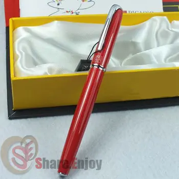 

PICASSO 916 ELEGANT RED AND SILVER ROLLER BALL PEN FREE SHIPPING