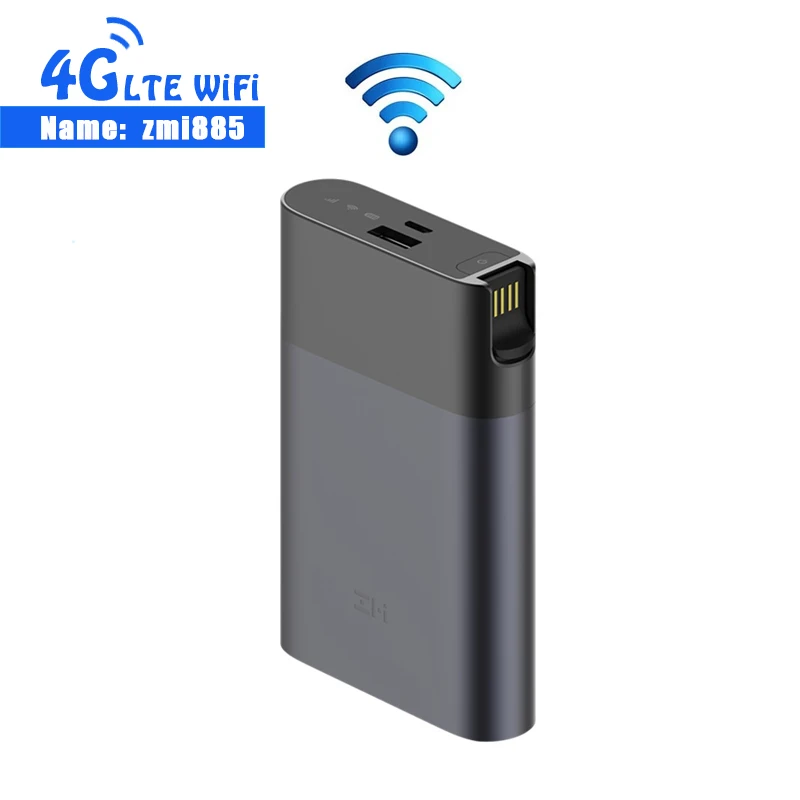 Wi-Fi роутер ZMI MF885 3G 4G с аккумулятором 10000 мАч и поддержкой быстрой зарядки QC2.0 |