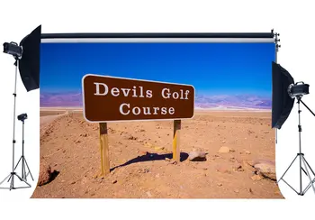

Devils Golf Course Backdrop Nature Landscape Backdrops Mountain Blue Sky Road Sign Background