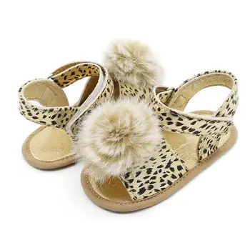 

Lovely ball Baby First Walker Shoes Leopard bow floral PU Bebe Soft Sole Non-slip Toddler Girl Boy Shoes 3 Color for 0-18 Months