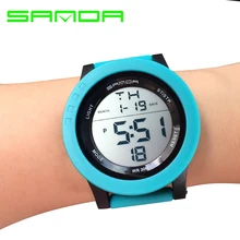 Sanda G военные мужские цифровые спортивные ударные часы Автоматические водонепроницаемые уличные армейские наручные часы Мужские Знаменитые секундомеры 336