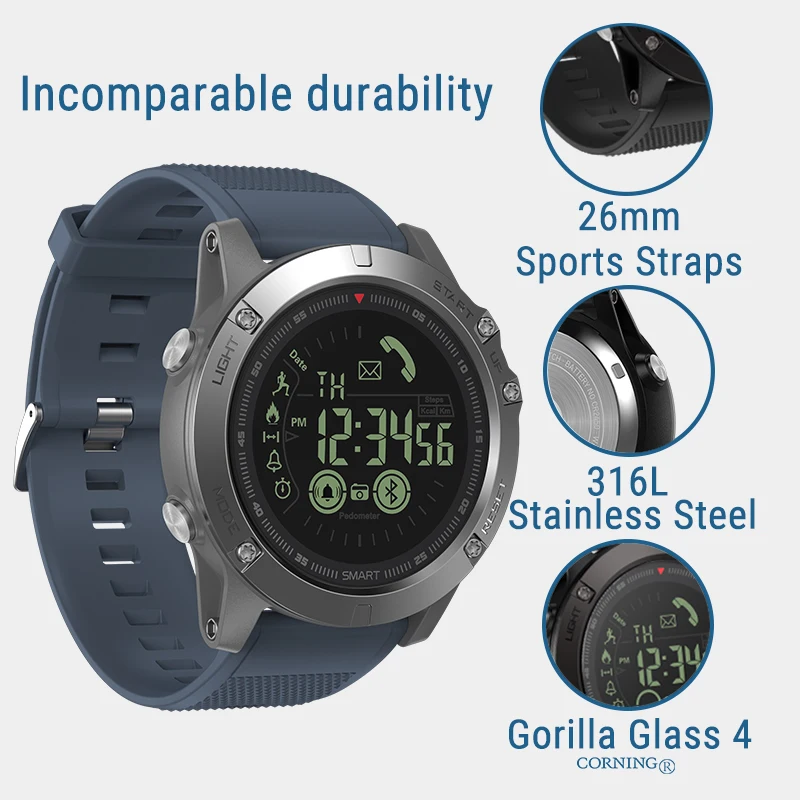  New Zeblaze VIBE 3 Flagship Rugged Smartwatch 33-month Standby Time 24h All-Weather Monitoring Smar - 32834605578