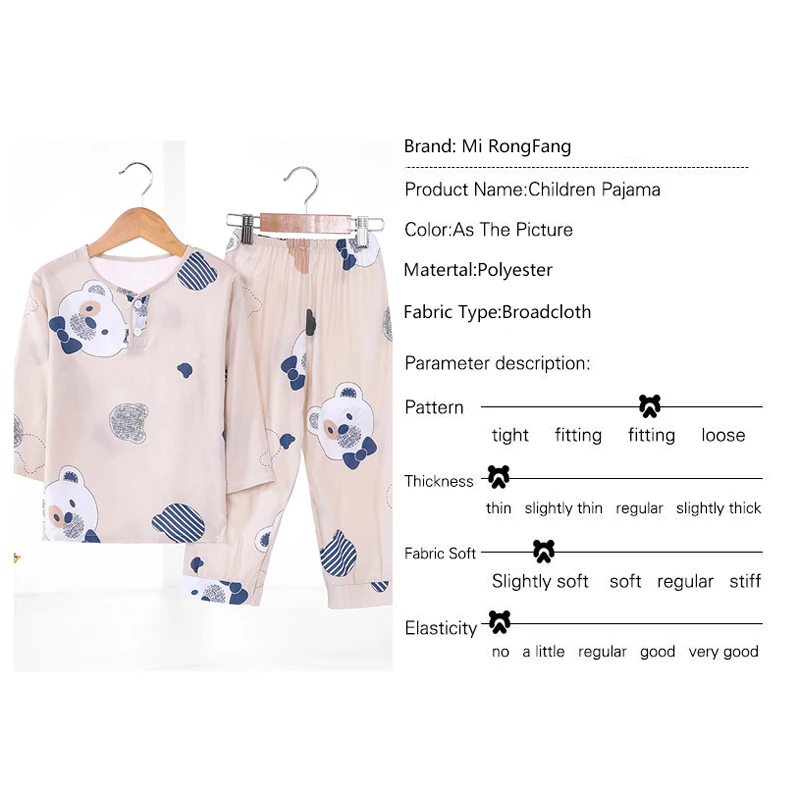 Boys Pajamas Sets 1-2