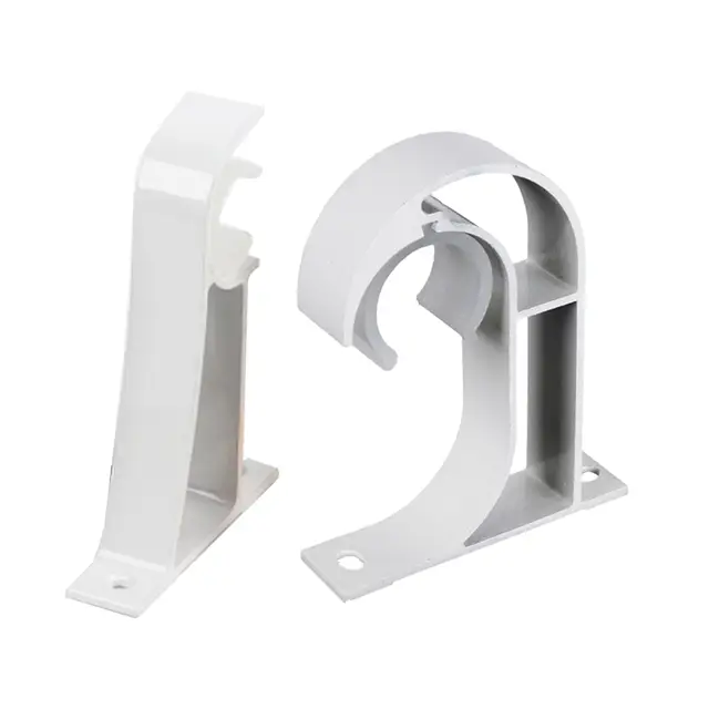 Us 3 4 25 Off 2pcs Curtain Rod Bracket Modern Fixed Decorative Ceiling Mount Pole Holder Base Aluminum Alloy Easy Install Home Thickened Hook In