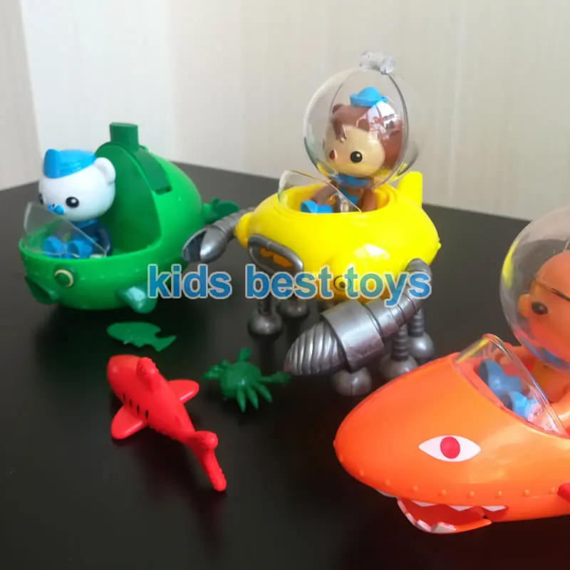 Octonauts транспортные средства лодка модель корабля с фигурками стрельба монеты функция Детские Рождественские Игрушки Подарки