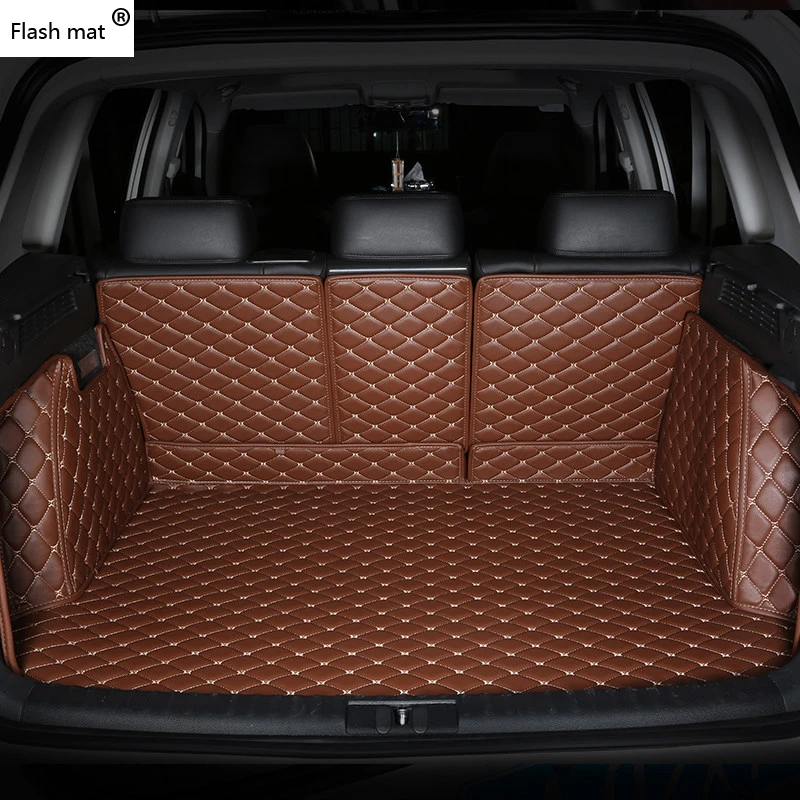 Кожаный коврик для багажника автомобиля подкладка Skoda octavia fabia superb kodiaq rapid yeti