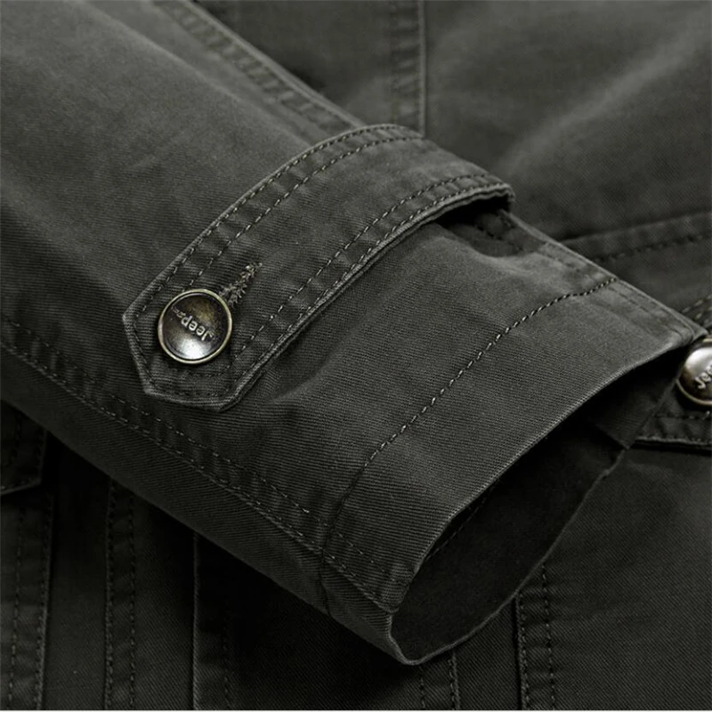 Spring Autumn Military Blazer Jacket Men Casual Cotton Washed Coats Army Bomber Suit Jackets Denim
