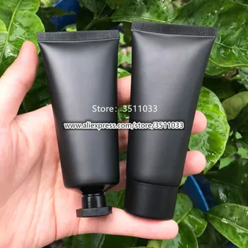 

30PCS 60g Frosted Black Empty Cosmetic Hand Cream Hose Tube DIY Face Cleanser Refillable Soft Tubes Cosmetic Hose Soft Tube 60ml