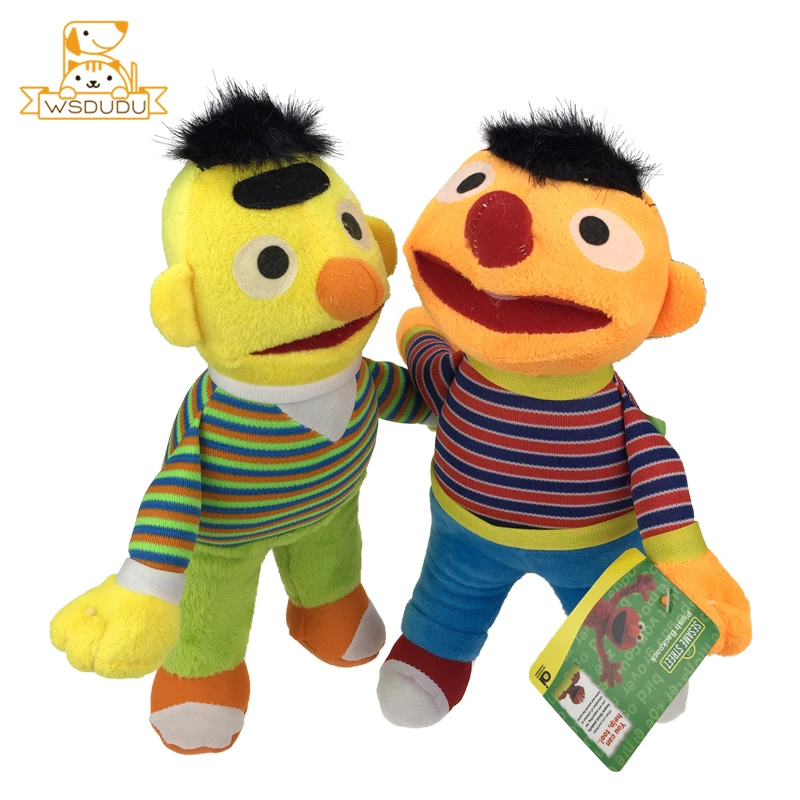 

Cartoon Erine Bert Sesame Street Anime Puppet Soft Plush Stuffed Fun Toys Cute Funny Educational Pillow Dolls For Children Gifts