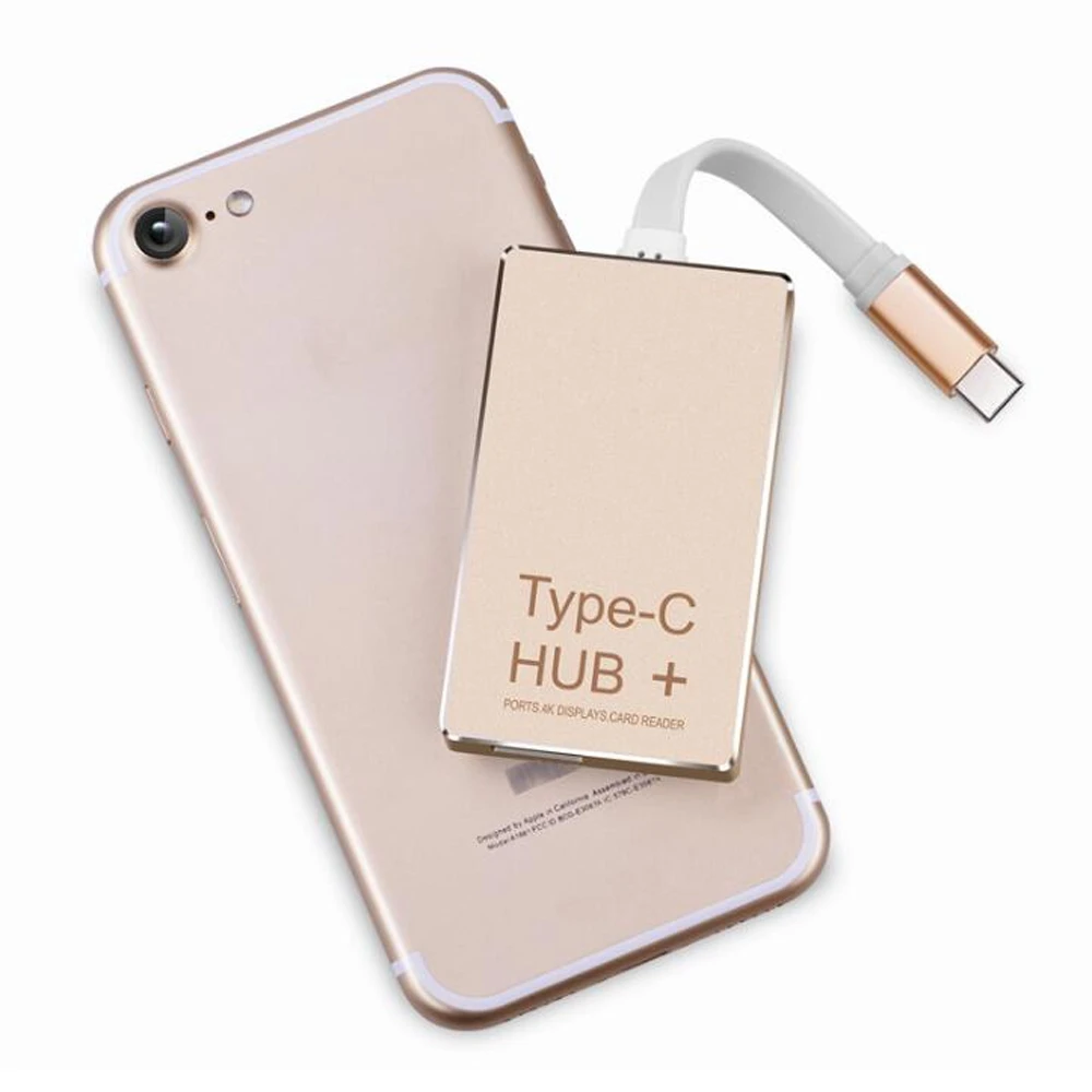 10 개당 6 포트 USB 3.1 c형-4K HDMI 어댑터 + SD/마이크로 SD 카드 리더 + 맥북용 USB 3.0 c형 충전 허브 어댑터