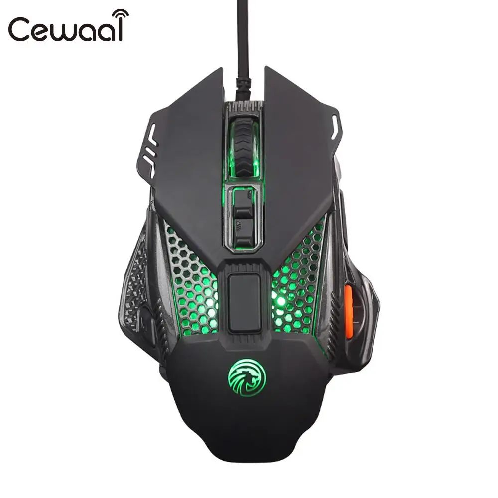 

Portable Mechanics Mouse Gaming Polychromatic LED Optoelectronic Mouse PC Cool Optical Mice Control