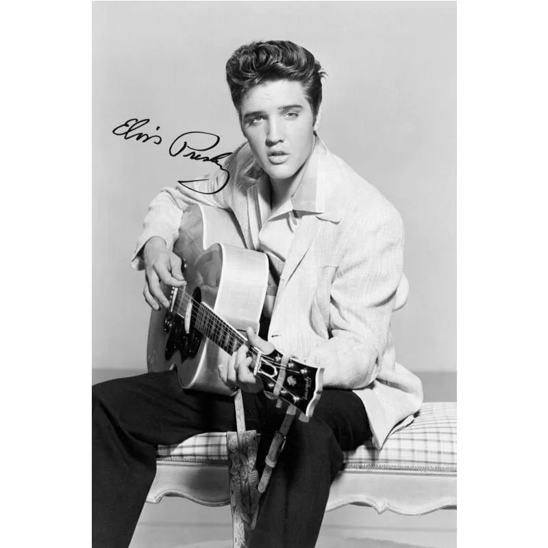 Домашний декор Elvis Presley Постер индивидуальная ткань холст фотография Прямая