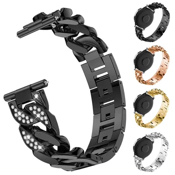 

For Samsung Galaxy Watch 46mm Stainless Steel Watch Band Strap Metal Replacement Rhinestone Watch Bracelet Bangle Band Gear S3