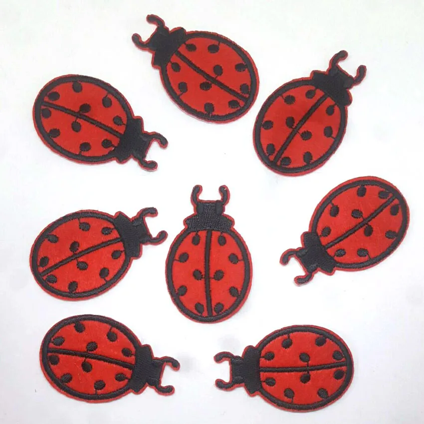 

Beetle Embroidery Insect Ladybug Ladybird Patch Badges For Clothes Sticker Cartoon Animal Patches Applique For Kids Clothing