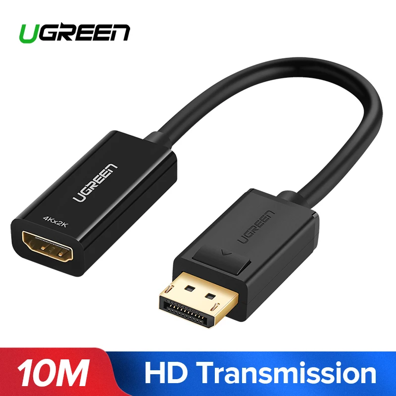 Ugreen 4K Displayport DP to HDMI Adapter 1080P Display Port Cable Converter For PC Laptop Projector Displayport to HDMI Adapter Ugreen 4K Displayport DP to HDMI Adapter 1080P Display Port Cable Converter For PC Laptop Projector Displayport to HDMI Adapter