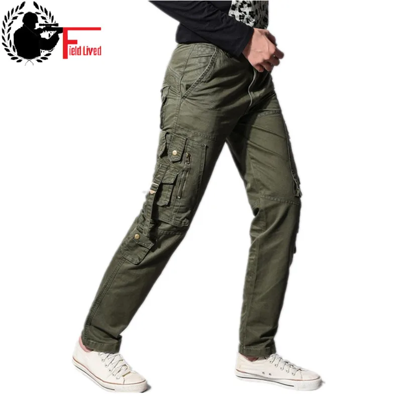 Military Style Clothing Army Style Pants Men Side Zipper Pockets Cargo
