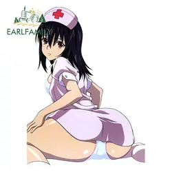 EARLFAMILY 13 см x 9,7 см 3D сексуальные женские медсестры аниме JDM Himeragi Yukina наклейки на окна автомобиля графические Наклейки для японский