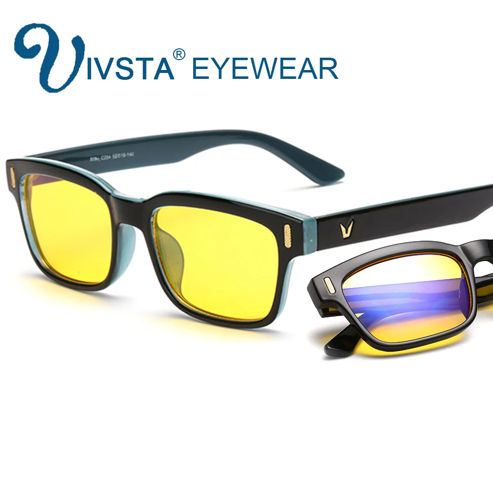 IVSTA Computer Glasses Gaming Eye Strain Relief Eyewear Men Anti Glare