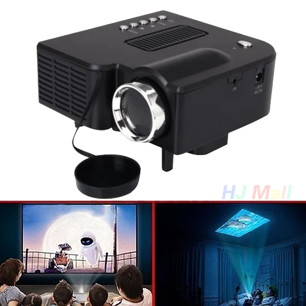 

Portable Home Theater LED LCD Projector 1080P AV SD VGA USB HDMI +Remote
