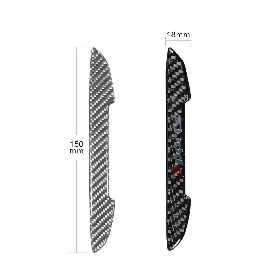 YCCPAUTO 4 шт/лот защита края двери из углеродного волокна полоски автомобиля наклейка защита двери анти-царапать обшивку бар автомобиль Стайлинг