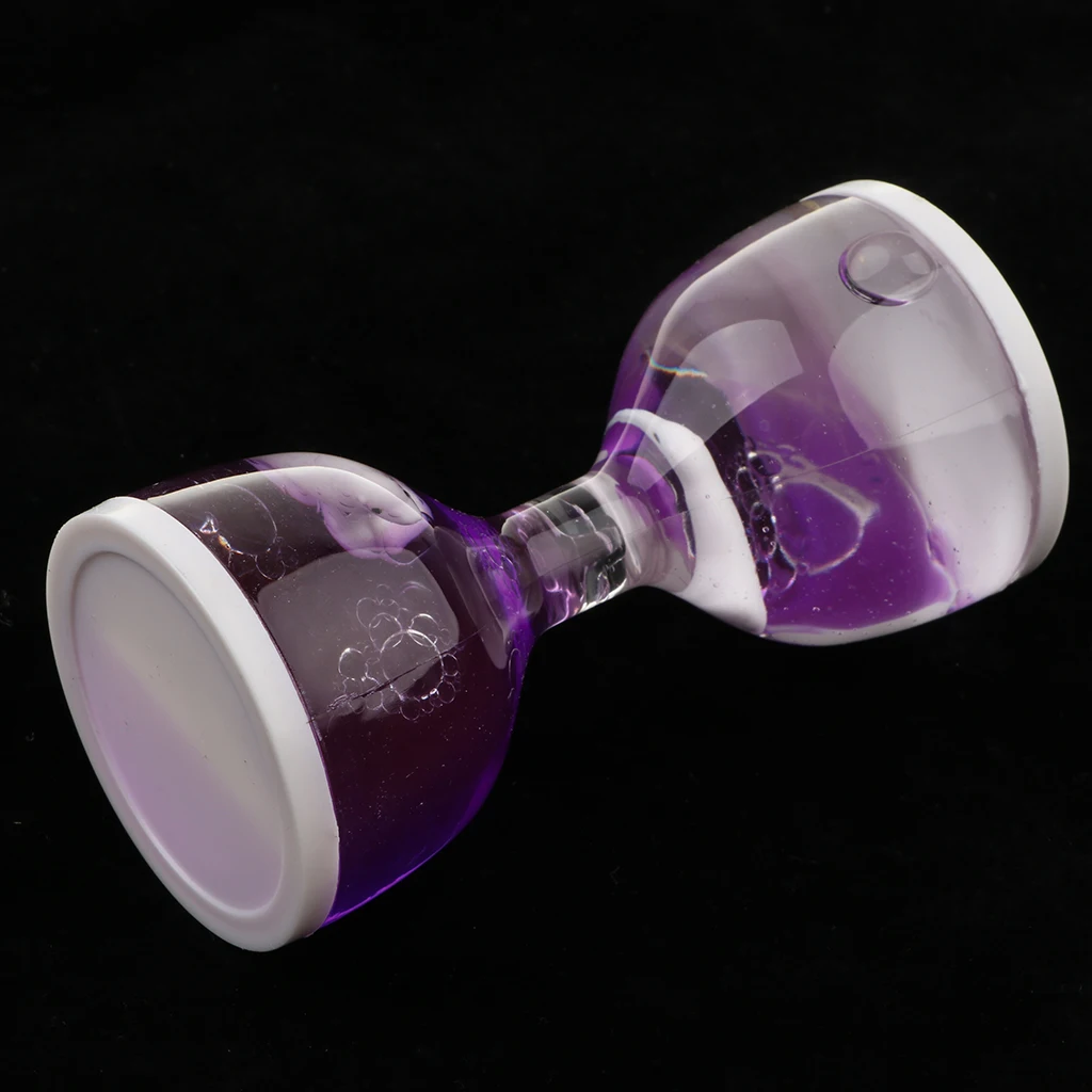 Dolphin Liquid Motion Bubbler Timers, Oil Hourglass Sensory Relaxation Toy Visual Bubble for Office & Desk Decor Gifts Purple