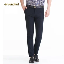 Модные деловые брюки для мужчин; брендовая одежда высокого качества; Летние Длинные повседневные брюки; мужские брюки для мужчин