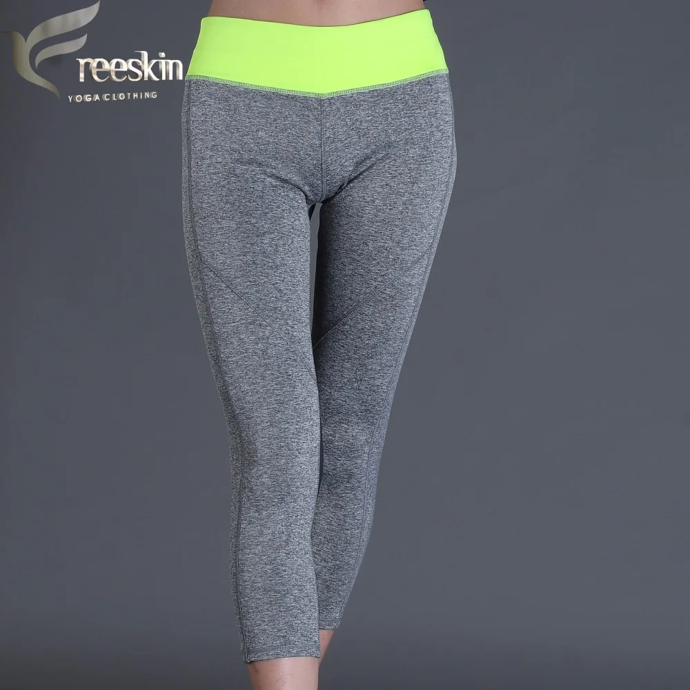 Freeskin Women Sport Pants Zipper Pocket Reflective Women Sport