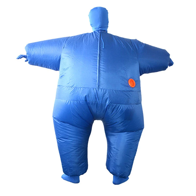 Sumo Inflatable Wrestling Suit Cosplay Costumes Inflated Garment Halloween Christmas Party Clothes Full Body Suits Toy - Цвет: Blue