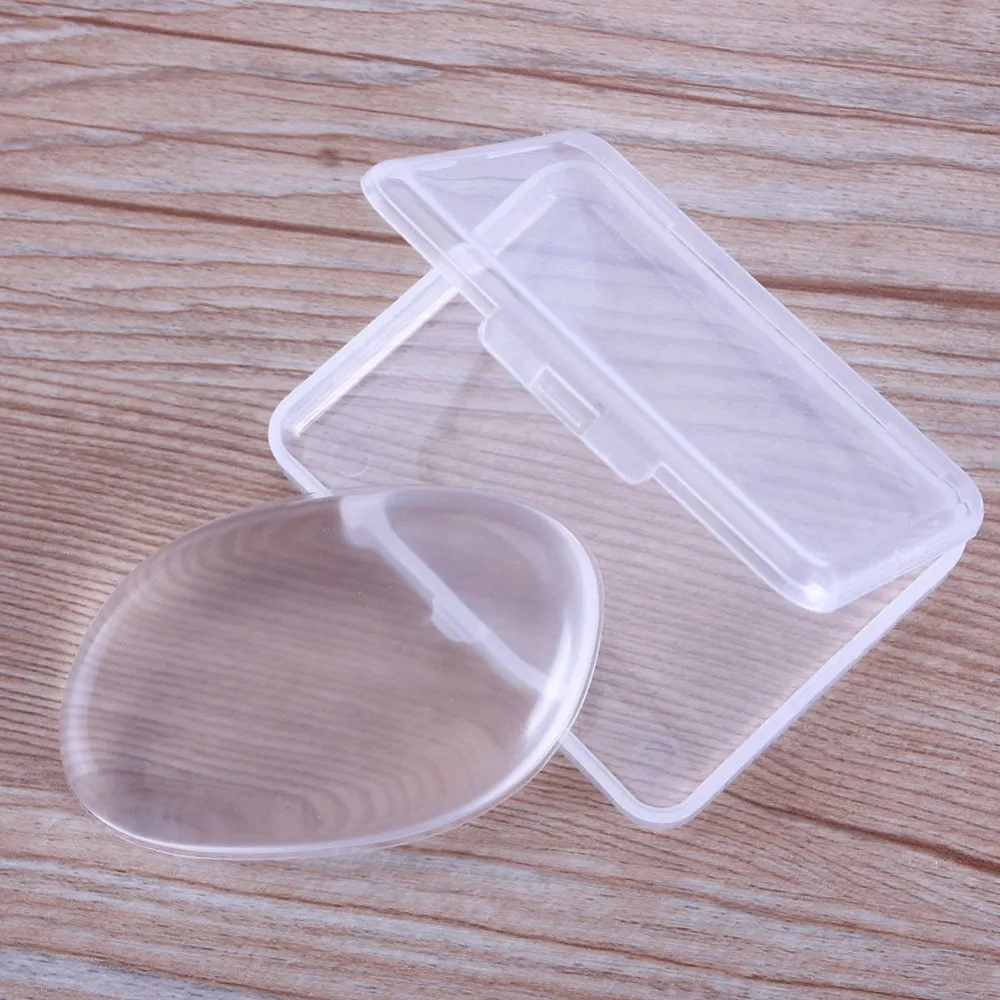 

1Pcs Jelly Soft Silicone Gel Powder Puff Sponge for Cosmetic Face Foundation BB Cream Makeup Tool With Box #231777
