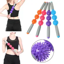 Мышцы массажный ролик из ЭВА ПВХ палка для йоги с точки колючие мяч для снятия усталости мышц Расслабление тела инструмент W20