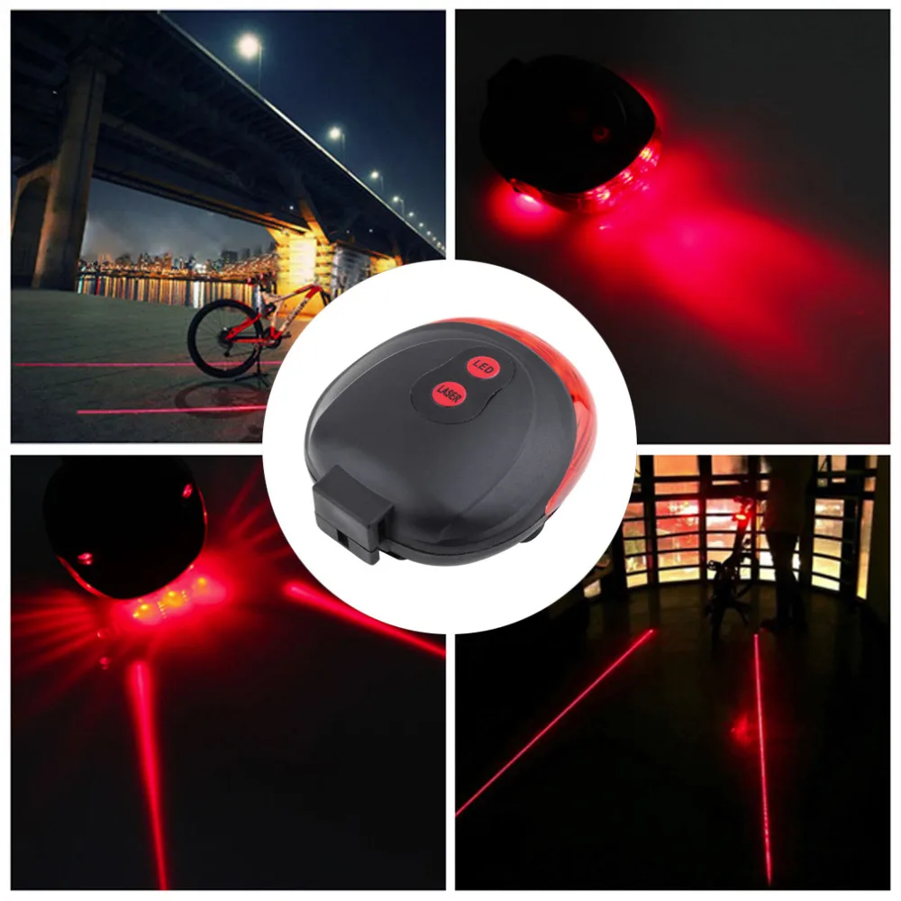 Flash Deal Cycling Bike MTB Bicycle 2 Laser Beam 5 LED Rear Lamp Flash Mode Tail Light Safety Warning Lamp Flashing Light Drop Shipping 2 Flash Deal Cycling Bike MTB Bicycle 2 Laser Beam 5 LED Rear Lamp Flash Mode Tail Light Safety Warning Lamp Flashing Light Drop Shipping 2