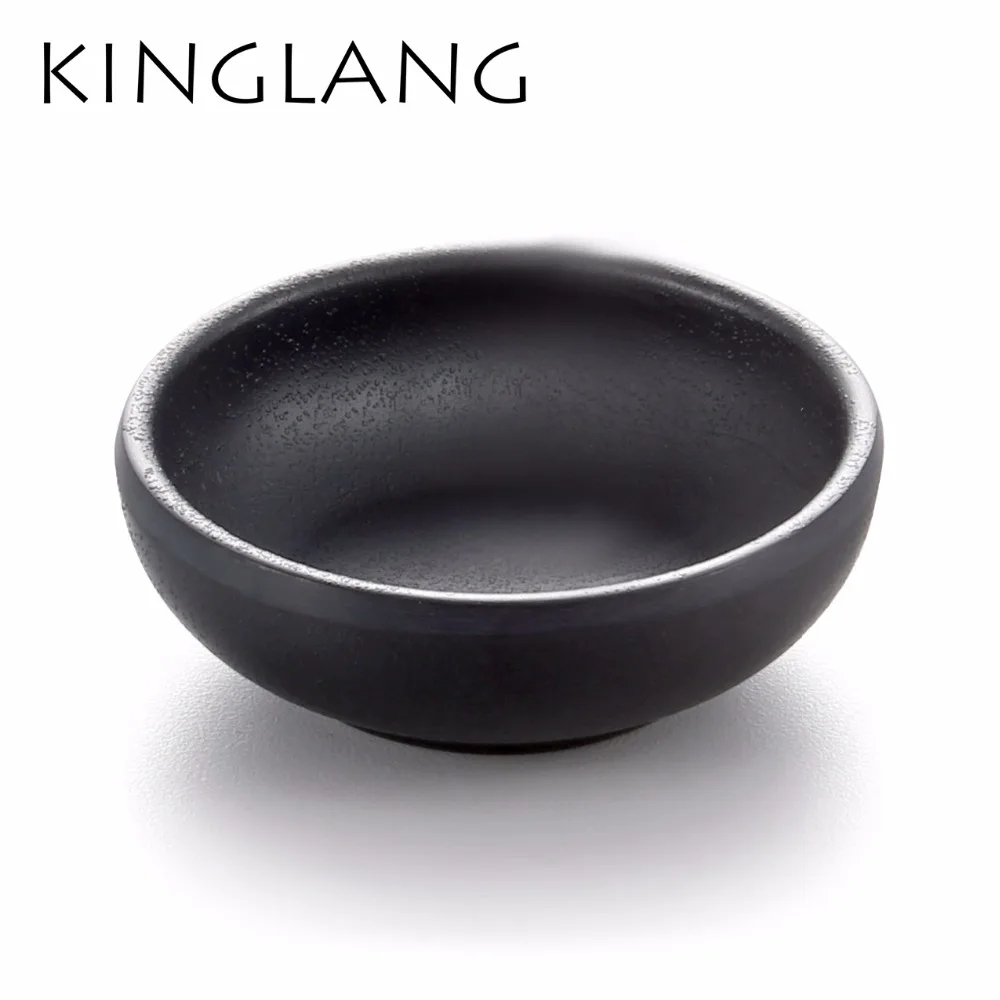Round very small soy sauce dish melamine wasabii black sauce bowl in