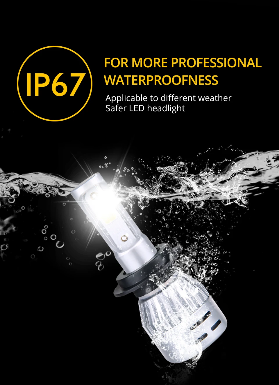 2x 4300K 3000K LED Fog Lamp LED H7 Car Bulb led 6500K 8000K H1 H11 HB3 9006 HB4 9005 12V 24V 8000LM 72W neblineros led para auto (10)