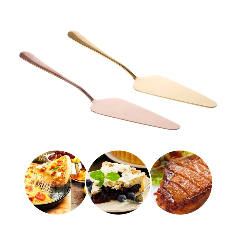 

Stainless Steel Cake Shovel Pie Pizza Cheese Server Divider Knife Baking Tools