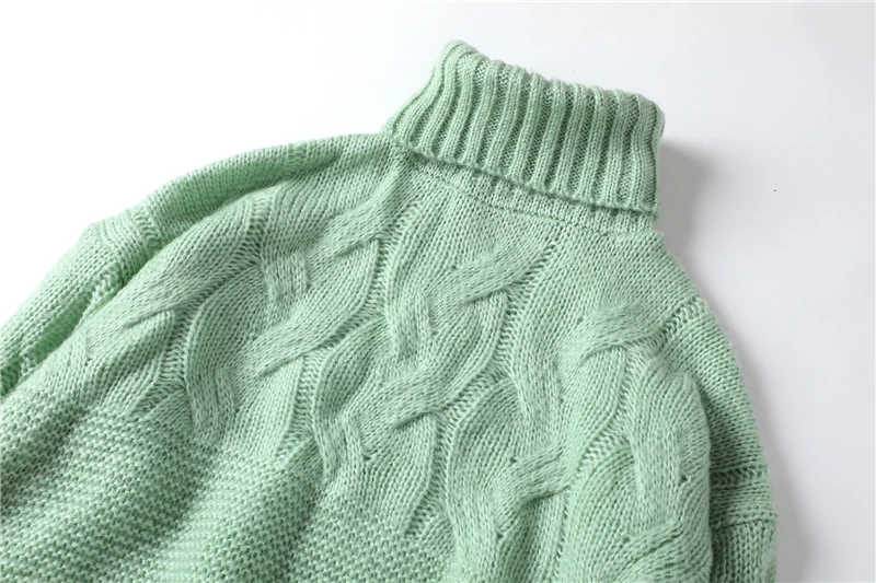 Nagodo Loose Turtleneck Sweaters 2019 Autumn Winter Knitted Pullovers Casual Thick Pure Colour Sweater Mujer Pull Femme Nagodo Loose Turtleneck Sweaters 2019 Autumn Winter Knitted Pullovers Casual Thick Pure Colour Sweater Mujer Pull Femme