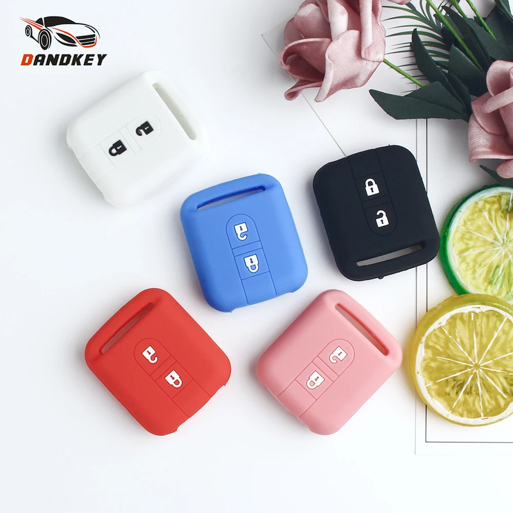 

Dandkey 2 Buttons Car Silicone Key Case Cover Fob Shell For Nissan Qashqai Micra Navara Almera Note Car Accessories Protector