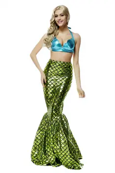 

Sexy Mermaid Costume for Women Adult Halloween Fancy Party Cosplay Dress 9109