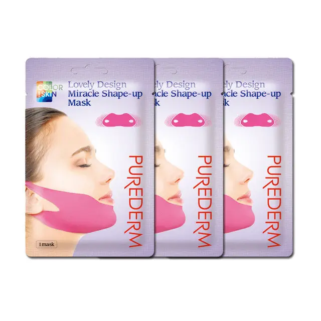 PUREDERM Lovely Design Miracle Shape Up Mask Facial V Lifting Mask Face Perfect V Firming Lift