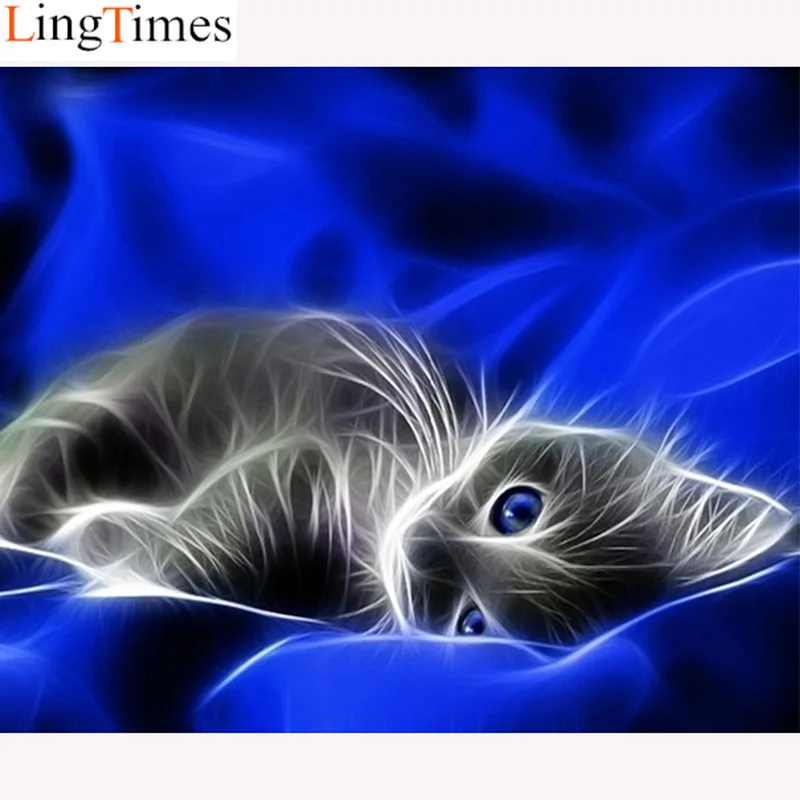 

5d Diamond Painting Full Drill Square Diamond Embroidery Sale Cute Animal Cat Rhinestones Pictures Home Decor