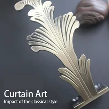 Комплект из 2 предметов, металлическая модная самодельная занавеска с пряжкой, украшение для спальни, оконные занавески, кольца для галстуков