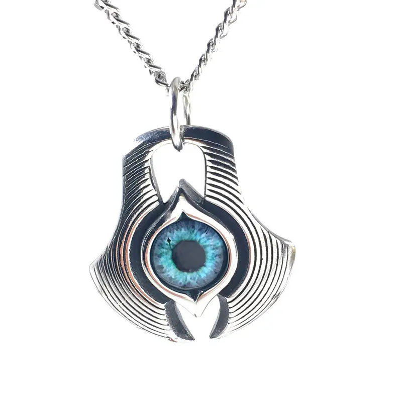 

Stainless Steel Necklace for Man Evil Eye Pendant Free Chain GH1216-4