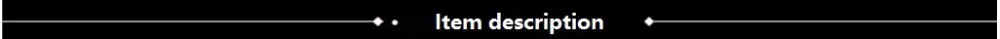 Item description