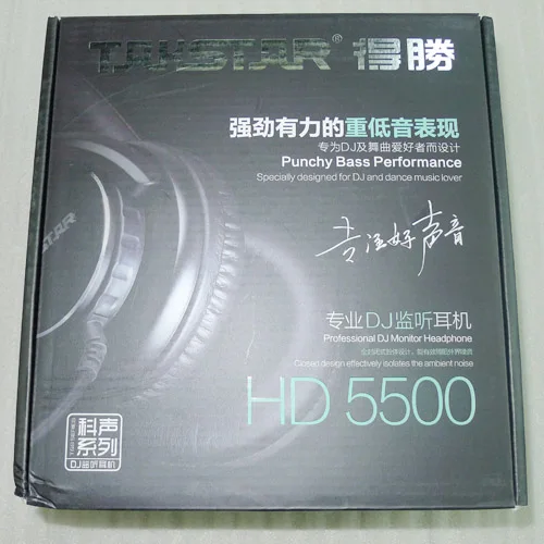 

Promotions Headphones HD-5500 Monitor earphones Dynamic Stereo dj studio headphone Professional Audio Monitoring free shipping