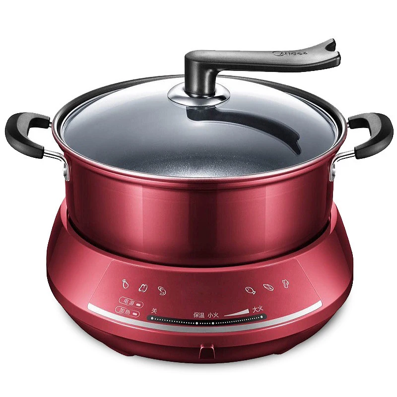 DMWD Multifunctional Electric Cooker Home DIY Hotpot Saucepan Pancake