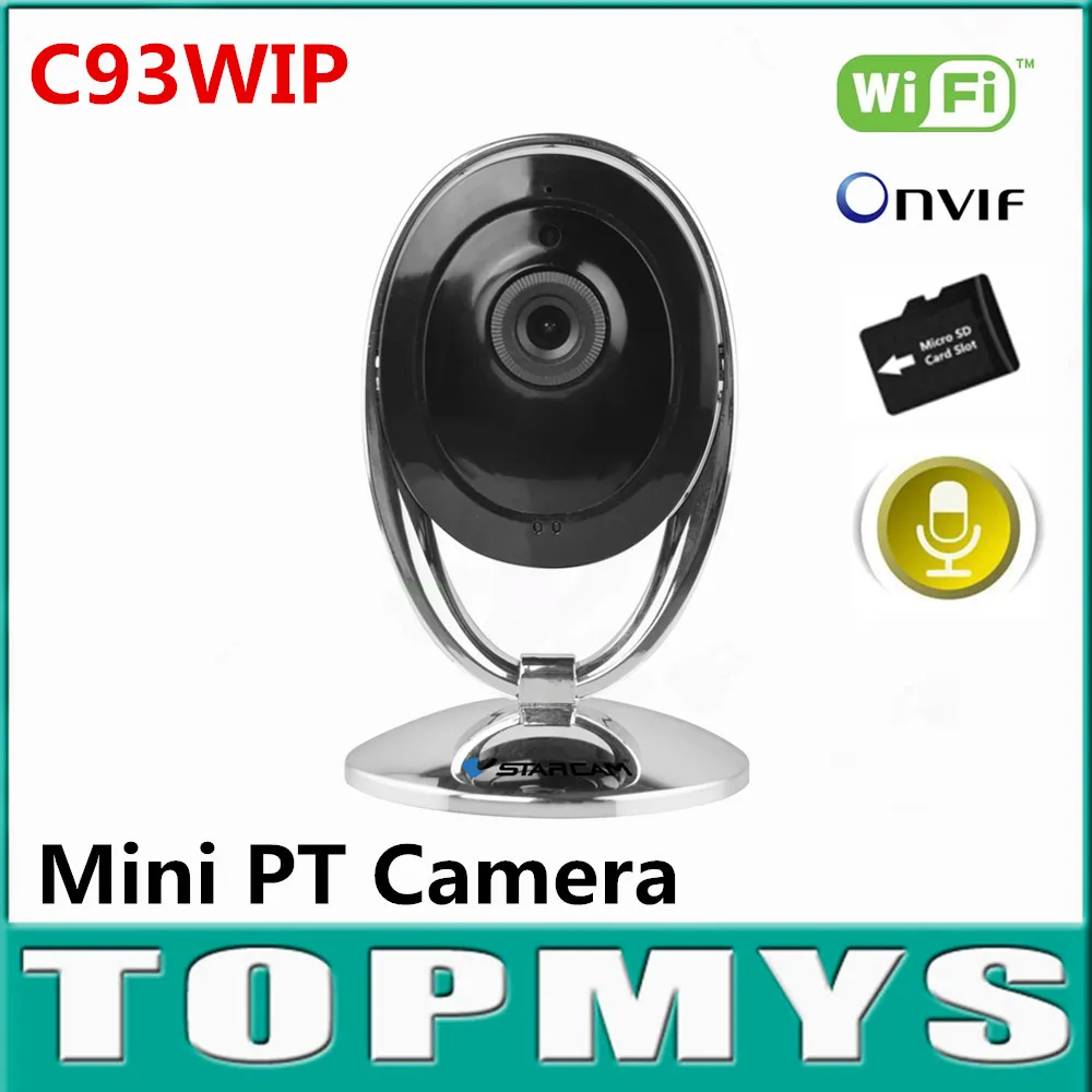 

Vstarcam C93WIP mini wireless IP camera 720P 1.0MP CCTV ip camera P2P PT security camera with Day night vision with TF card slot