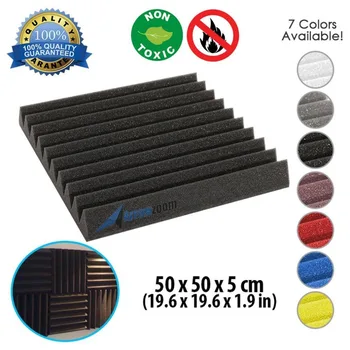 

Arrowzoom 19.6" x 19.6" x 1.9" Wedge Tile Studio Sound Absorbing Panel Acoustic Foam Treatment