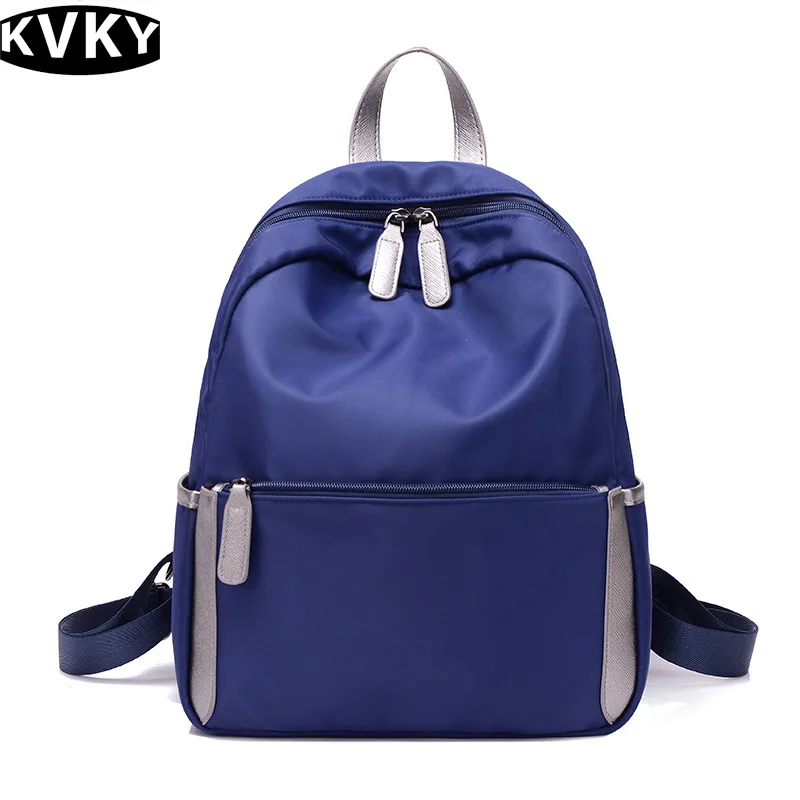 

KVKY 2017 Women New lightweight nylon canvas bags leisure bags all-match Travel Backpack preppy style backpack