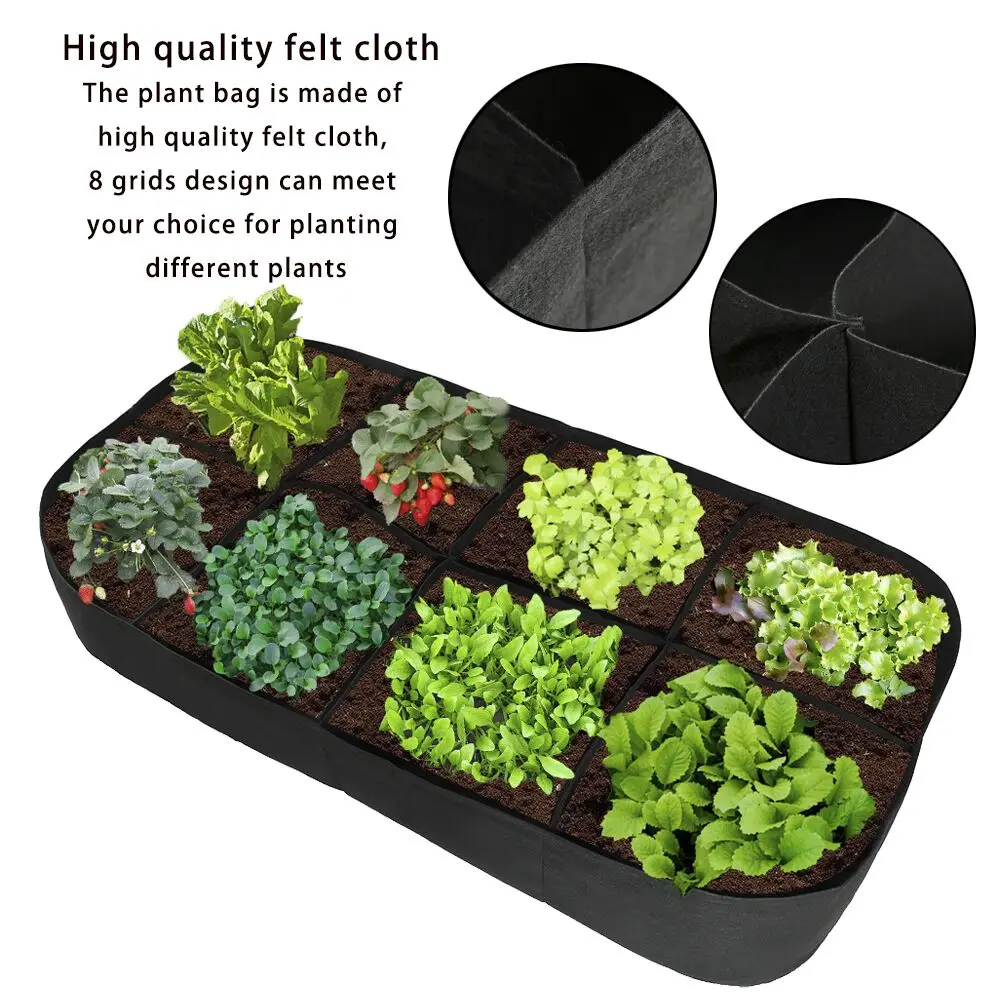 

8 Grids Seeding Tray Plastic Nursery Tray Maceteros Bonsai Flower Pots Green Succulent Plants Pot Seed Grow Box