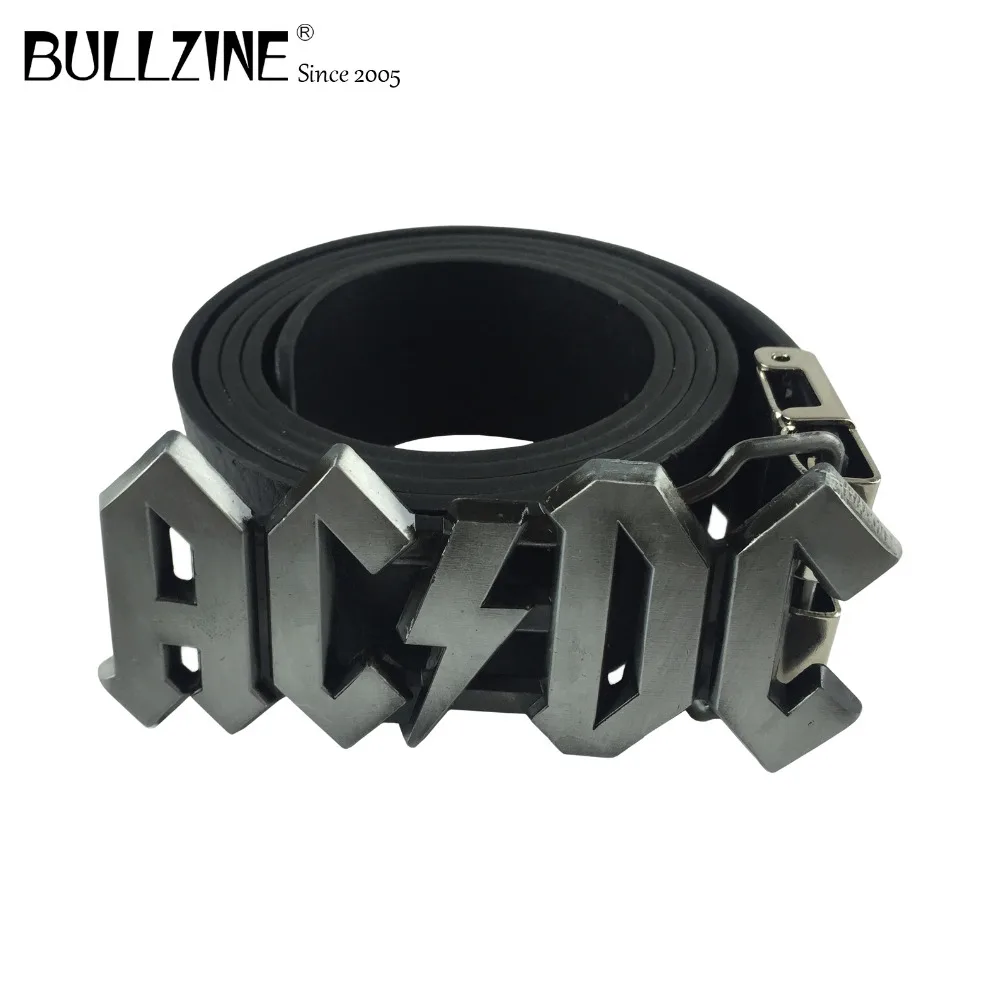 

Bullzine zinc alloy music cowboy jeans belt buckle pewter finish with PU belt with connecting clasp FP-01986 drop shipping