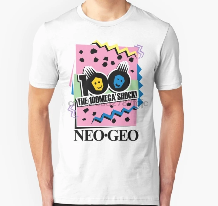 

Men Short sleeve tshirt Neo Geo 100Mega Shock! Unisex T Shirt Women t-shirt